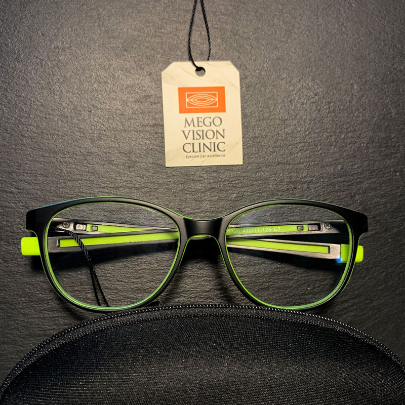 photo of model optical frames